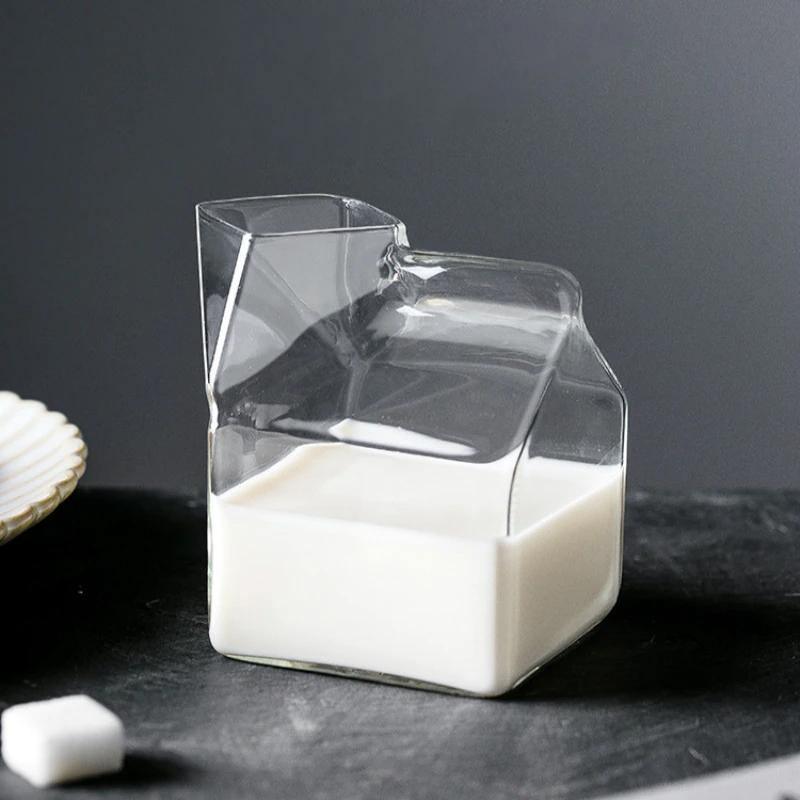 Compact Glass Milk Carton Mug - Lily & Eden
