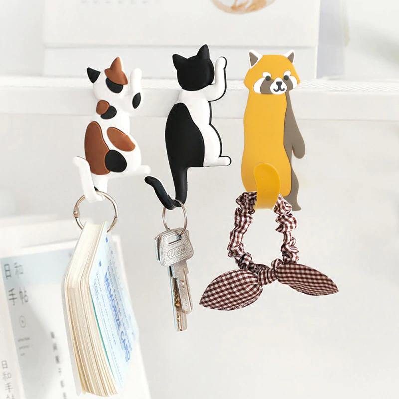 Adhesive Animal Hooks for Fridge and Wall - Lily & Eden
