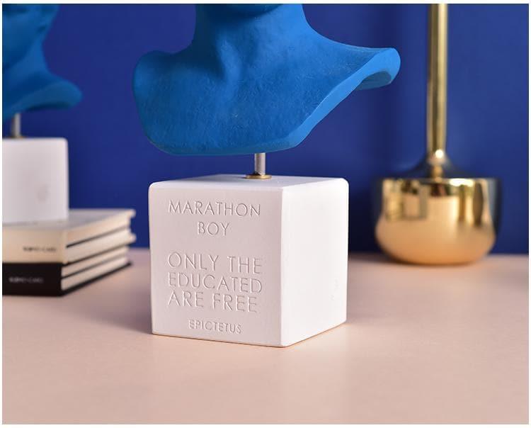 Blue David's Head Sculpture - Lily & Eden