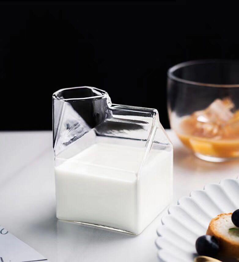 Compact Glass Milk Carton Mug - Lily & Eden