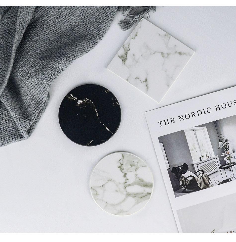 Vegan Leather Coaster Set - Lily & Eden