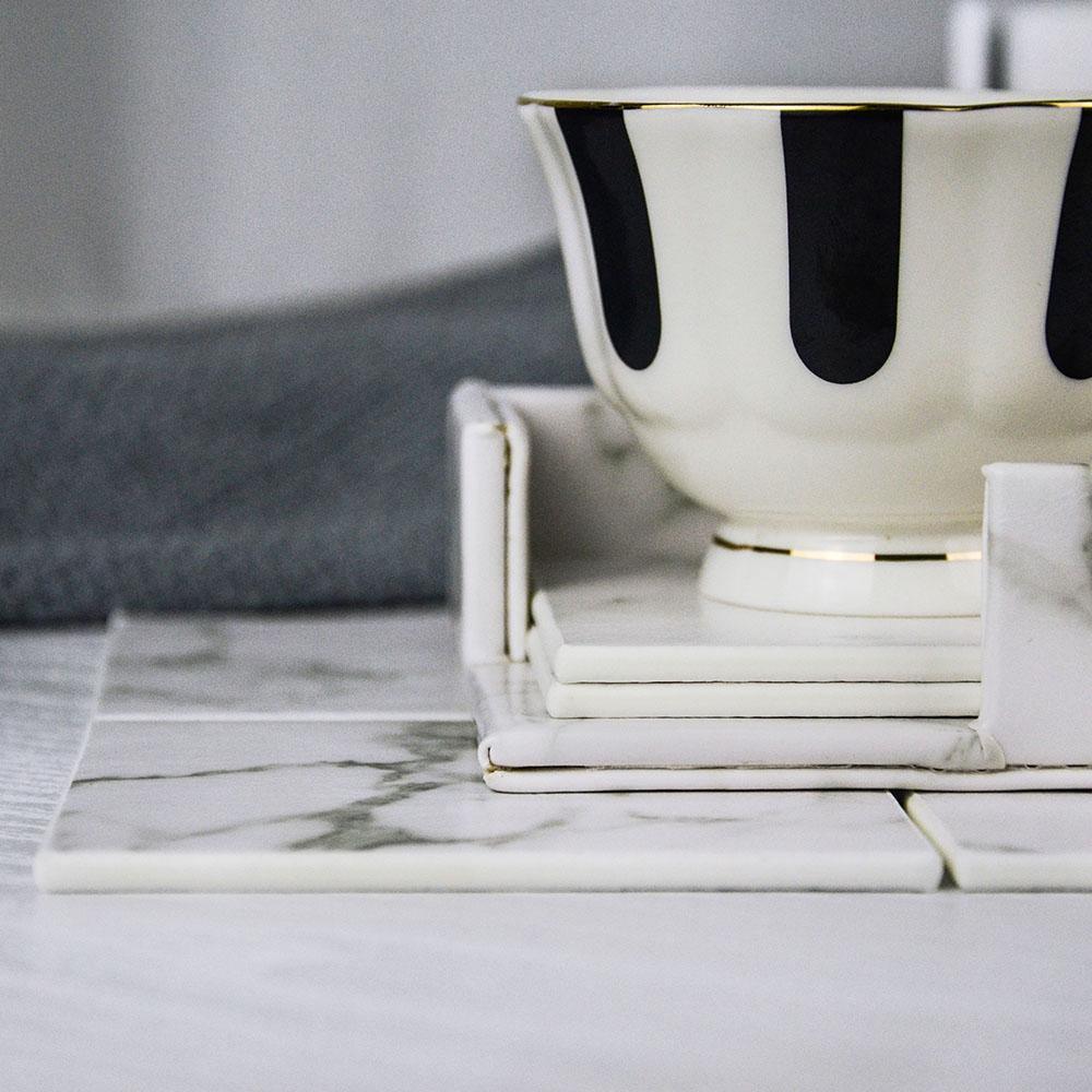 Vegan Leather Coaster Set - Lily & Eden