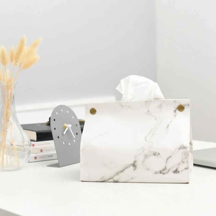 Marble Tissue Case White | Lily & Eden