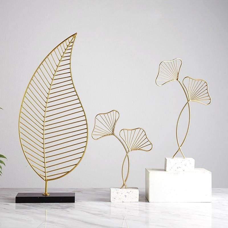 Leaf Decor Sculpture Figurines