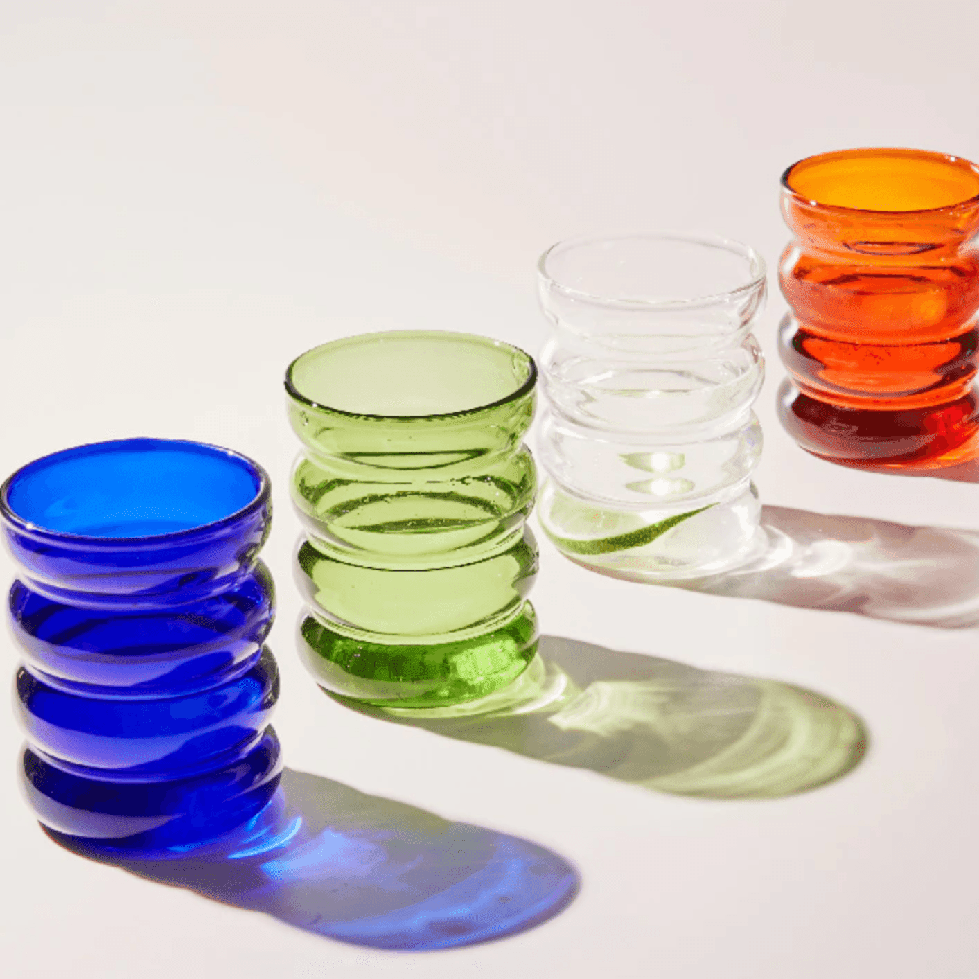 Vibrant Bubble Glass Beverage Cups - Lily & Eden