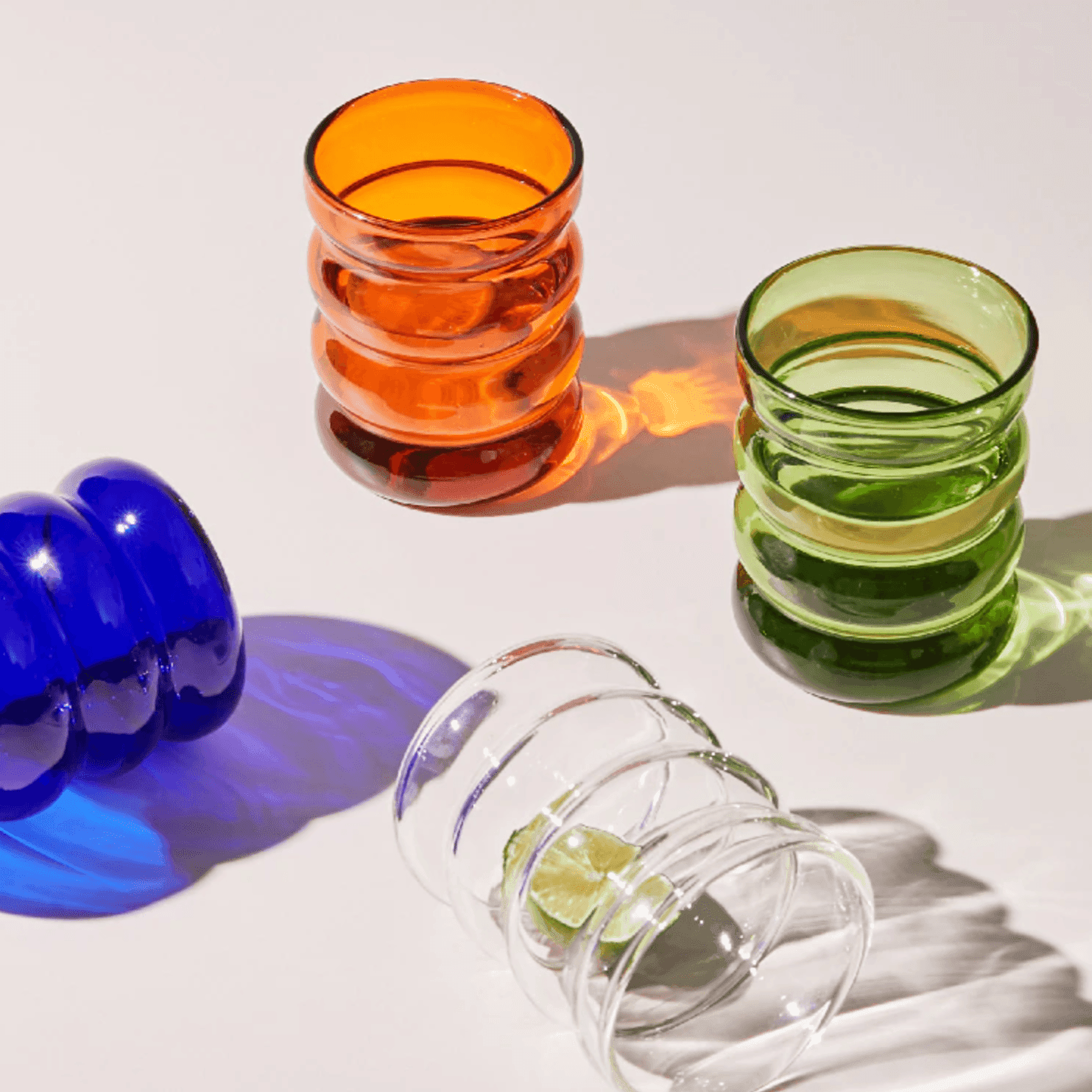 Vibrant Bubble Glass Beverage Cups - Lily & Eden
