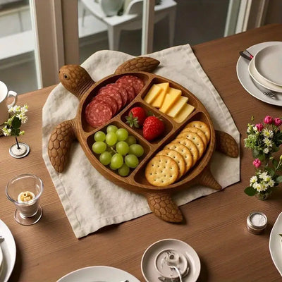 Turtlétier™ – Wooden Charcuterie Platter