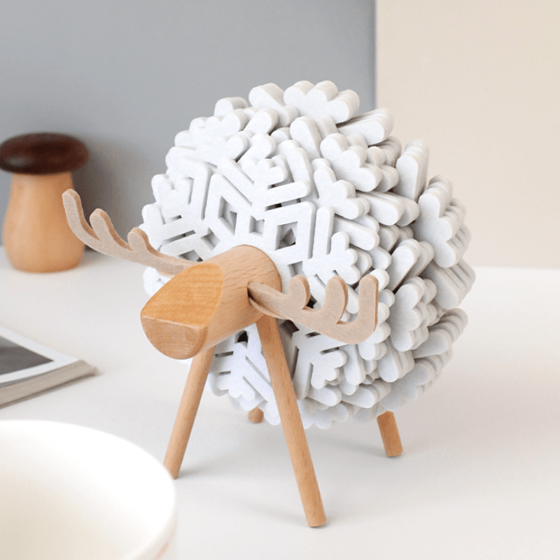 Alma Elk 12-Piece Coaster Set - Lily & Eden