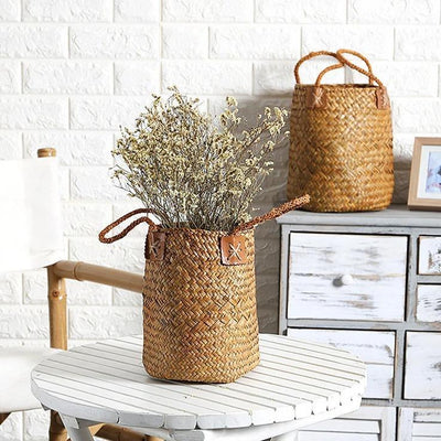 Woven Storage Baskets with Handles Natural / Large | Lily & Eden