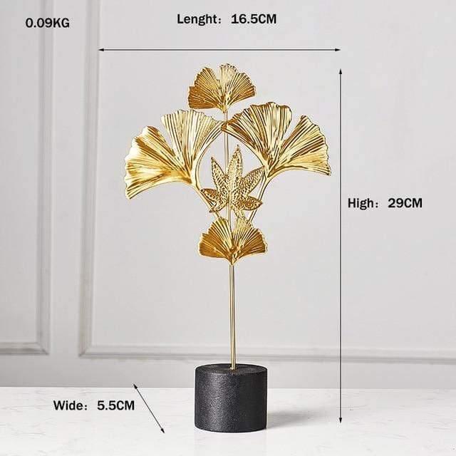 Foliage Decor Statue Figurines Ginkgo Biloba - Small | Lily & Eden