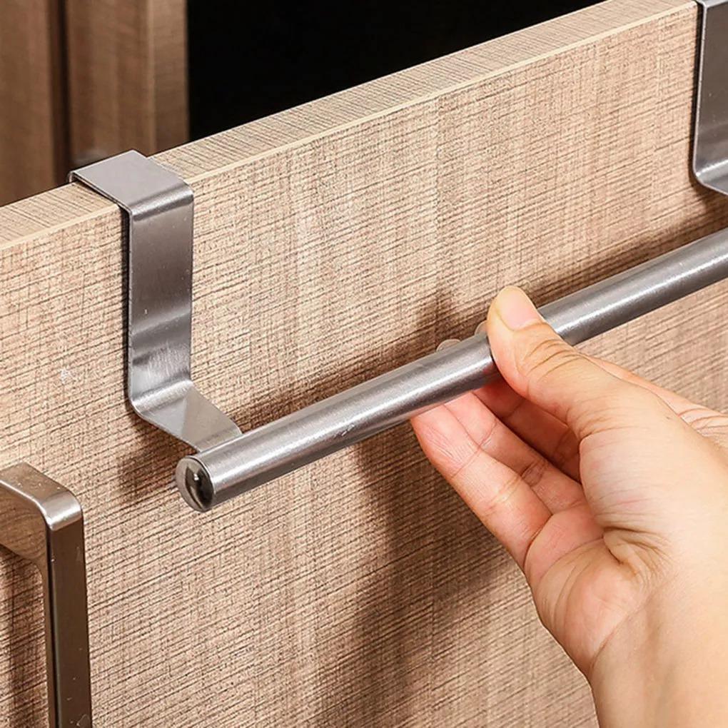 Stainless Steel Towel Rack for Cabinet Doors - Lily & Eden
