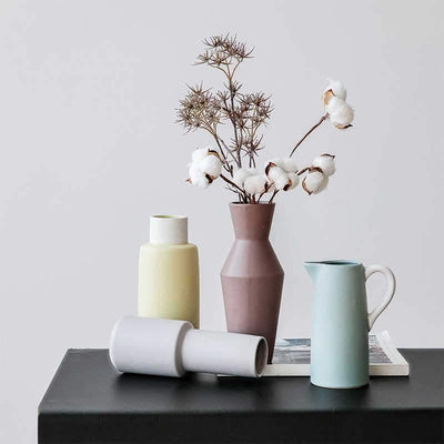 Contemporary Matte Designer Vases - Lily & Eden