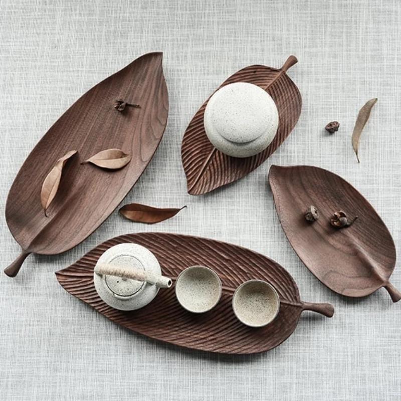 Leaf Wooden Serving Trays