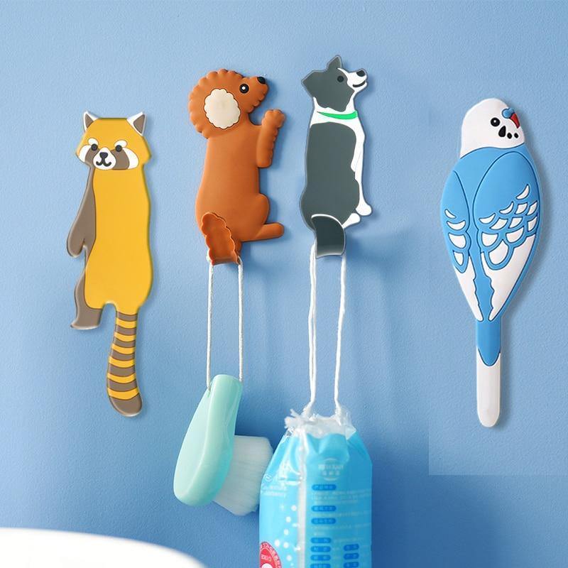 Adhesive Animal Hooks for Fridge and Wall - Lily & Eden
