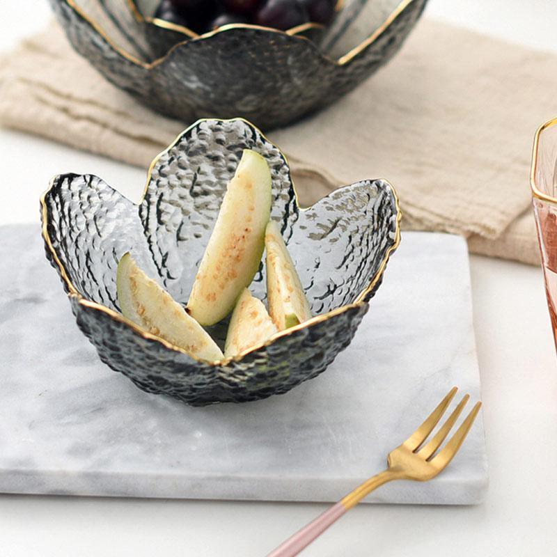 Glass Flower Petal Bowls with Texture - Lily & Eden