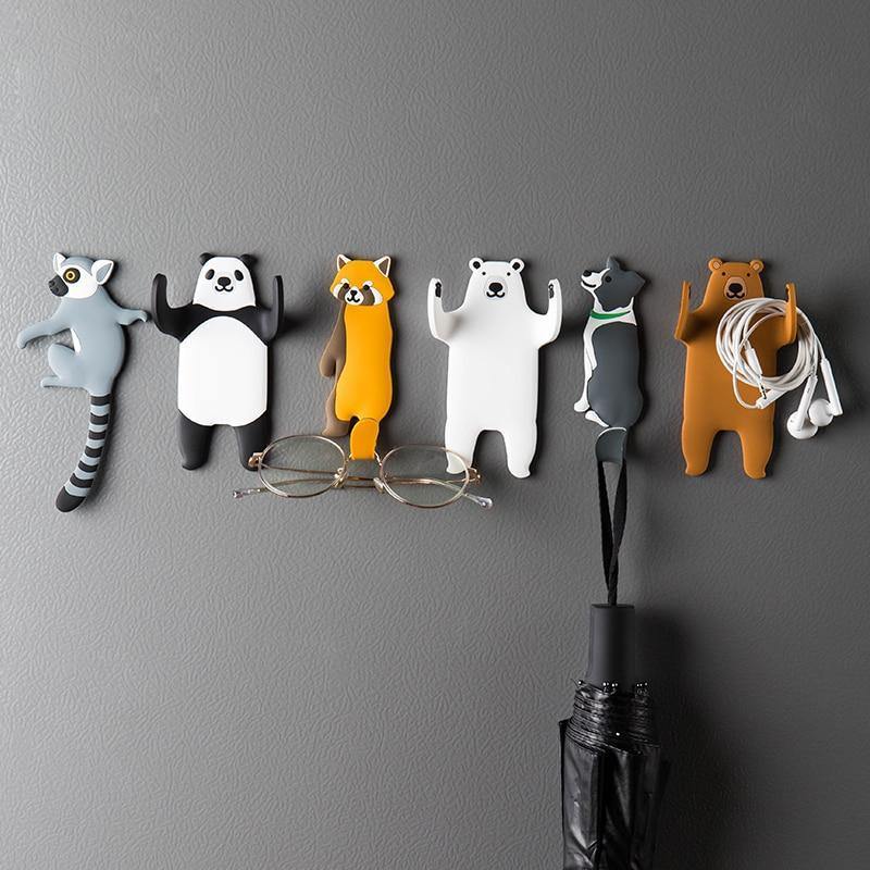 Adhesive Animal Hooks for Fridge and Wall - Lily & Eden