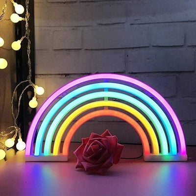 Vibrant Neon Rainbow Wall Decor - Lily & Eden