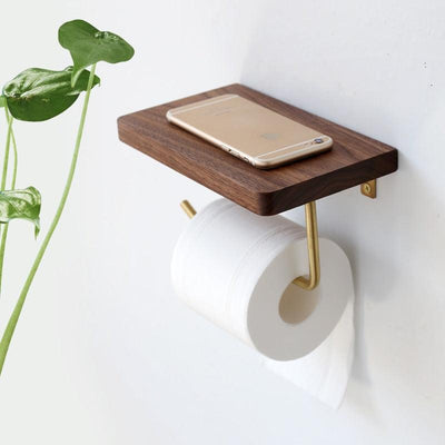 Versatile Wooden Toilet Roll Organizer - Lily & Eden