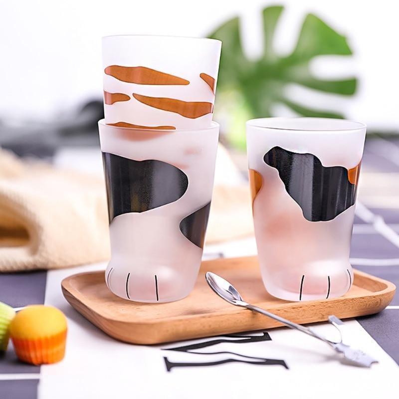 Feline Paw Glass Cups - Lily & Eden