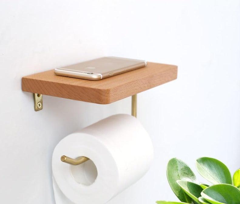 Versatile Wooden Toilet Roll Organizer - Lily & Eden