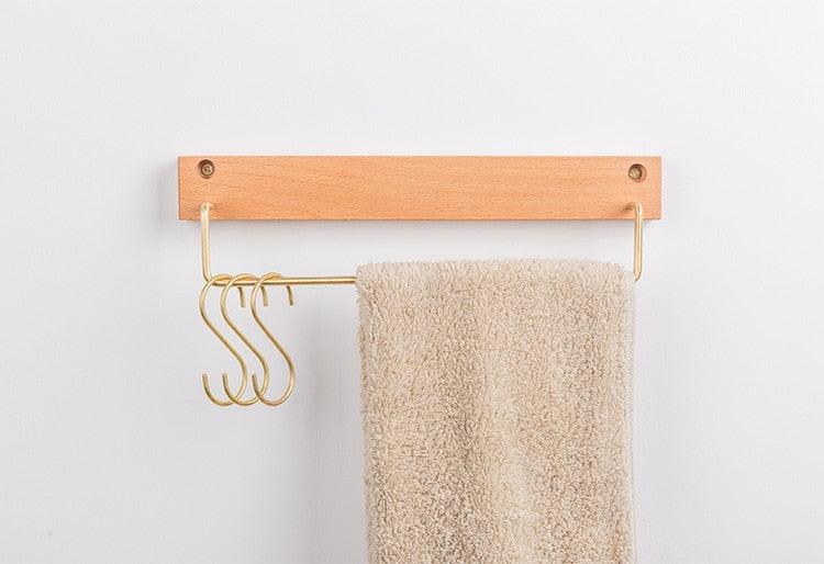 Beechwood Towel Rack Small Beech Wheat | Lily & Eden