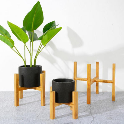 Authentic Bamboo Wood Plant Stand - Lily & Eden
