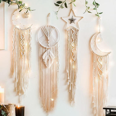 Celestial Macrame Dreamcatcher Wall Hanging - Lily & Eden