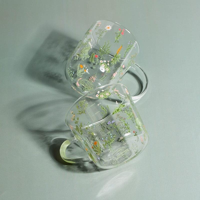 Flora Glass Tumbler + Glass - Lily & Eden