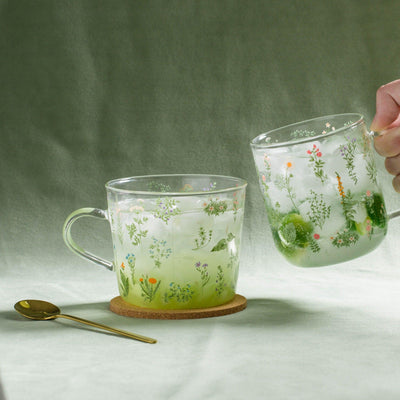 Flora Glass Tumbler + Glass - Lily & Eden