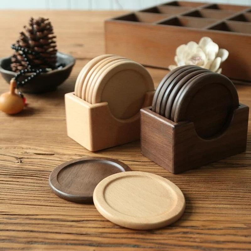 Wooden Coasters 6-Pack