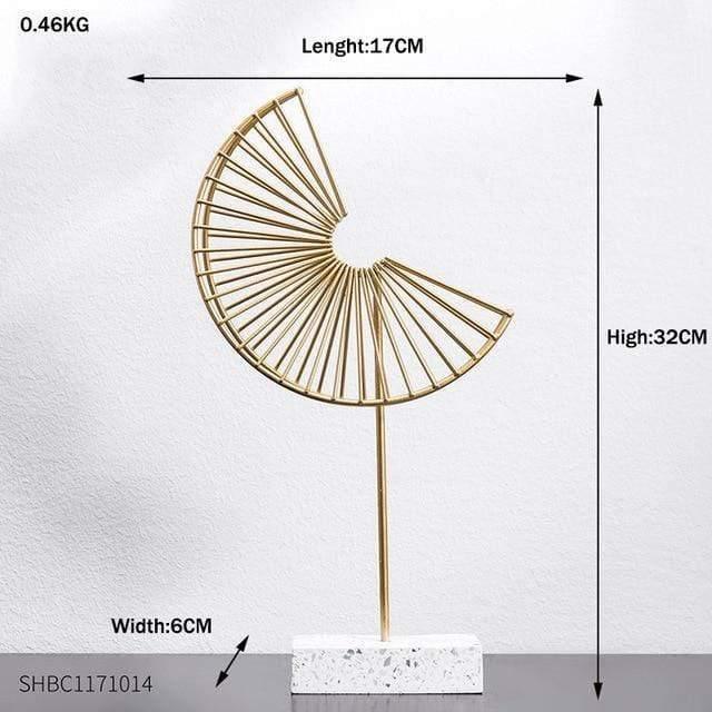 Foliage Decor Statue Figurines Fan - Large | Lily & Eden