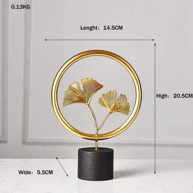 Foliage Decor Statue Figurines Ring Ginkgo Biloba | Lily & Eden