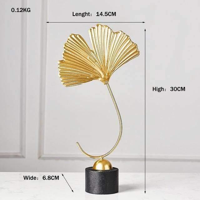 Foliage Decor Statue Figurines Ginkgo Leaf - Single | Lily & Eden