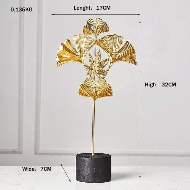 Foliage Decor Statue Figurines Ginkgo Biloba - Large | Lily & Eden