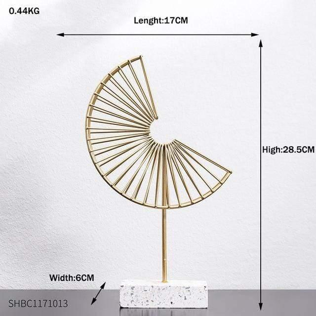 Foliage Decor Statue Figurines Fan - Small | Lily & Eden